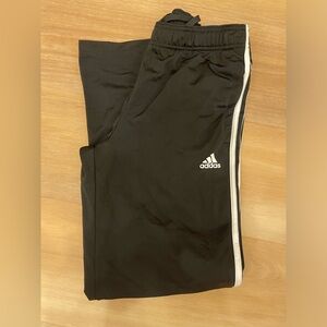 Adidas Black Joggers with White Accents